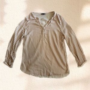 RW&CO. - Pink and White Striped Blouse